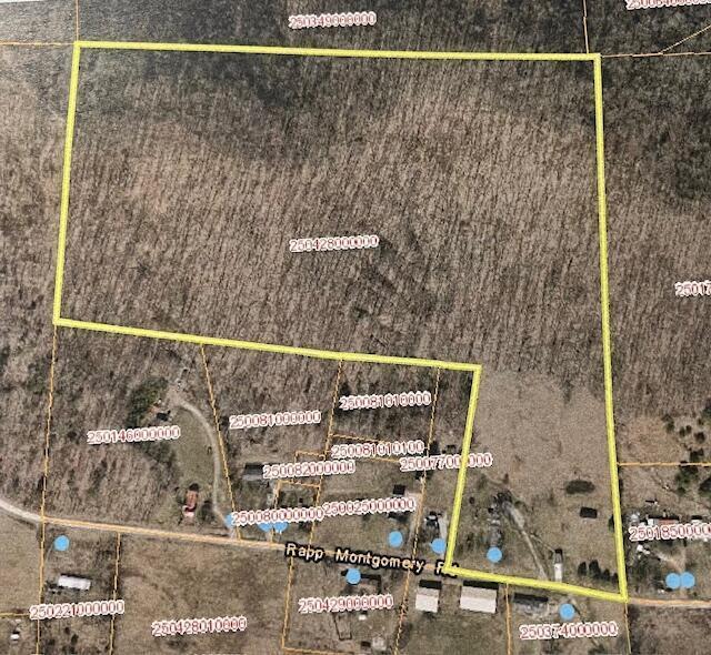 884 Rapp-Montgomery Rd Unit C627, Lucasville, OH 45648 - aerial view of property's location with property parcel outlined