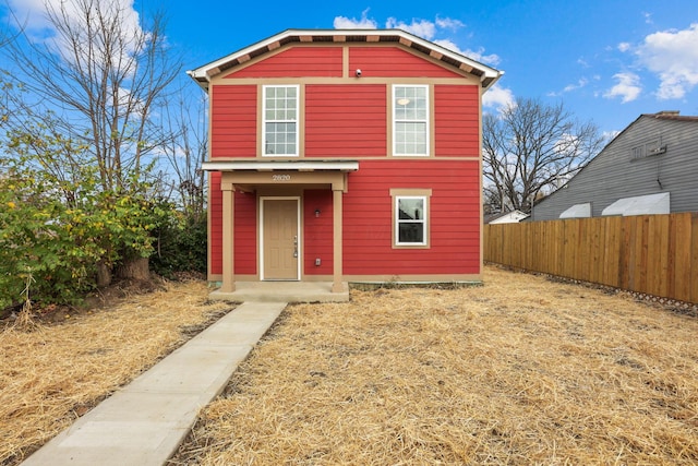 view of front of home