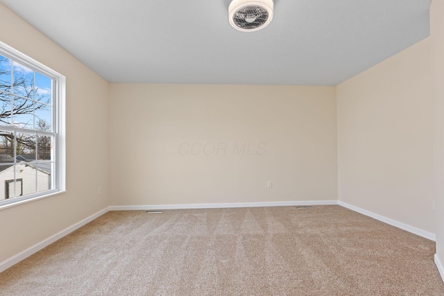 view of carpeted empty room