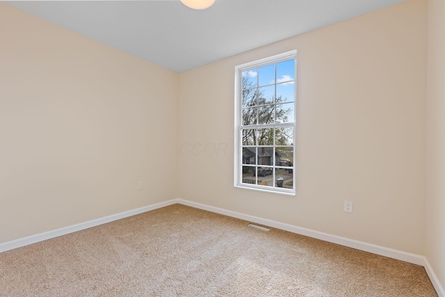 spare room featuring carpet floors