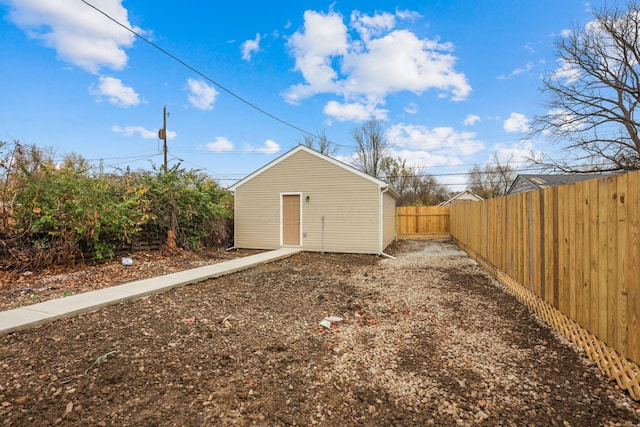 view of outbuilding