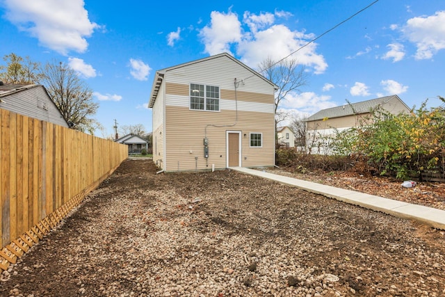 view of back of property