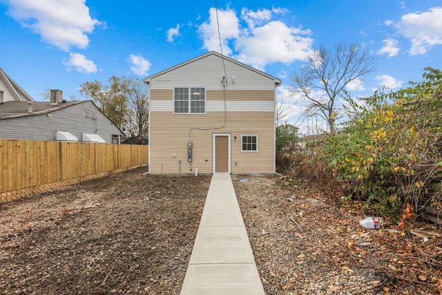 view of rear view of house