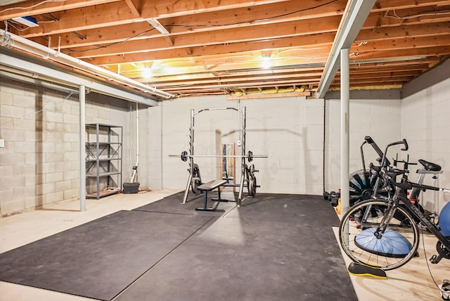 view of exercise room