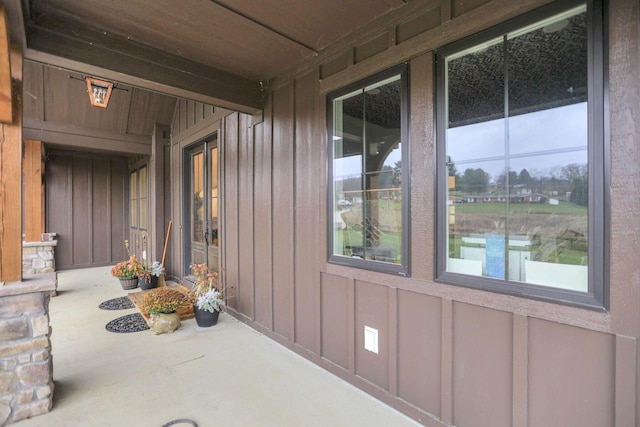 exterior space featuring covered porch