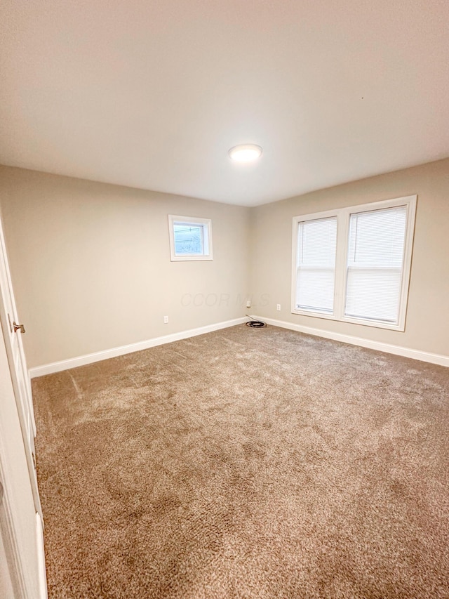 spare room featuring carpet floors