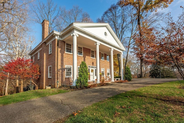 view of greek revival house