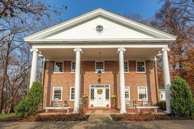 view of greek revival house