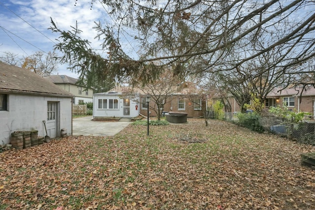 view of yard with a patio