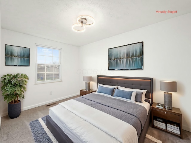 bedroom with carpet flooring