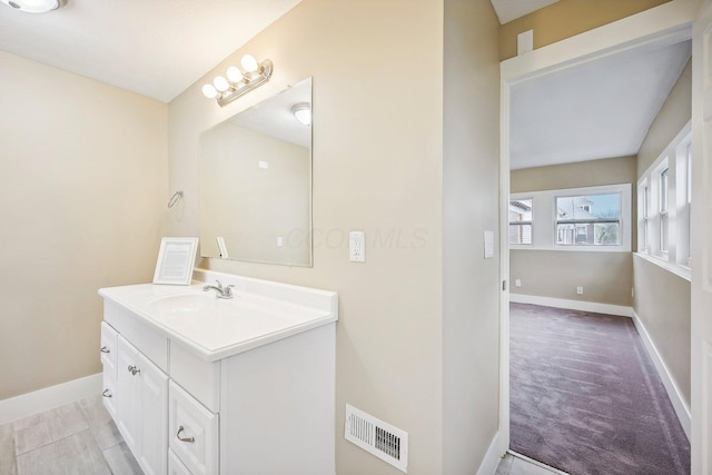 bathroom with vanity