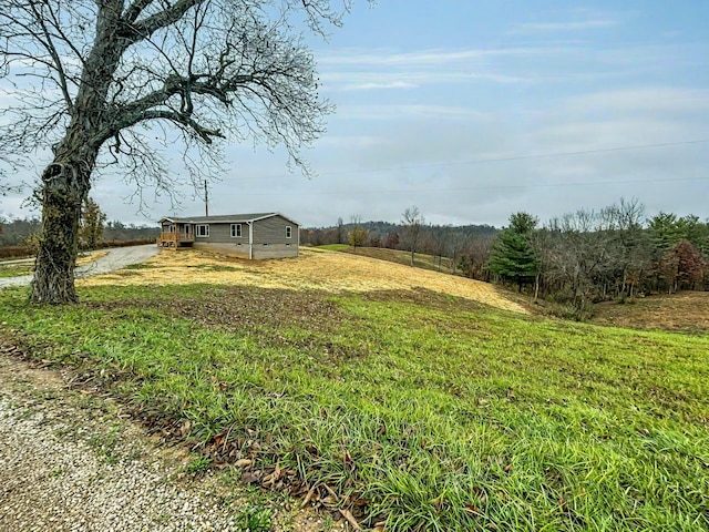 view of yard featuring a rural view