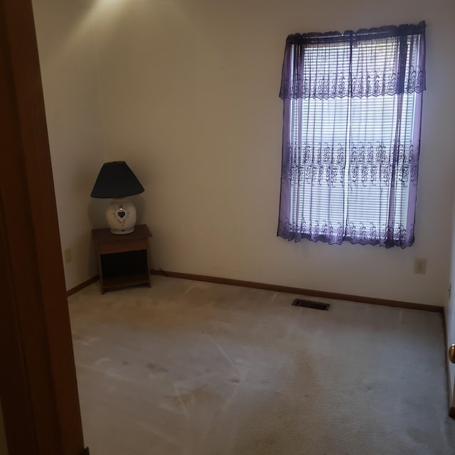 view of carpeted empty room