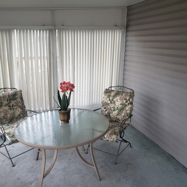 view of sunroom