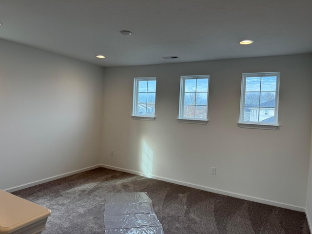 view of carpeted empty room