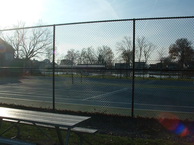 view of tennis court