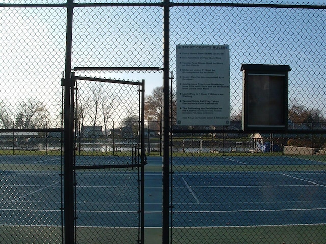 view of tennis court