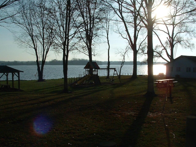 view of water feature