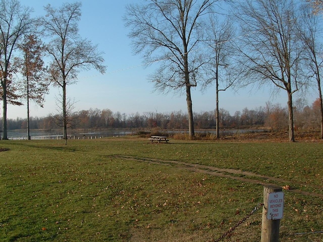 view of yard featuring a rural view