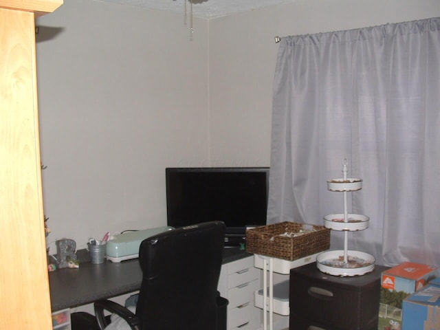 view of home office