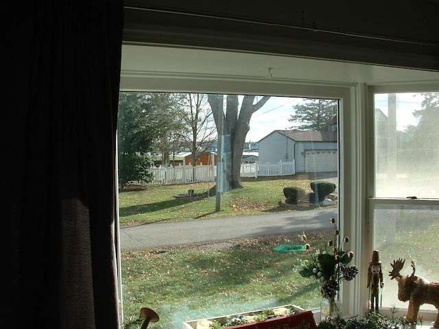 view of doorway to outside