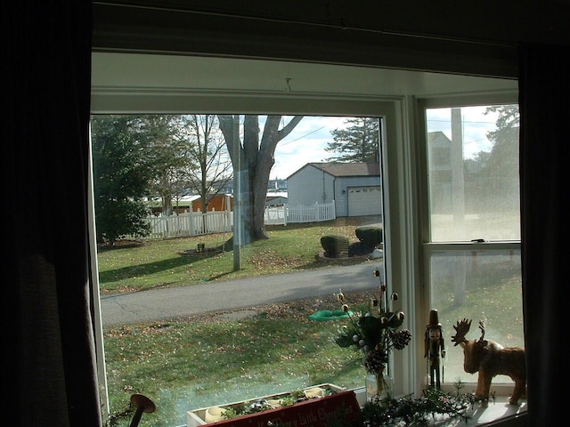 view of doorway to outside