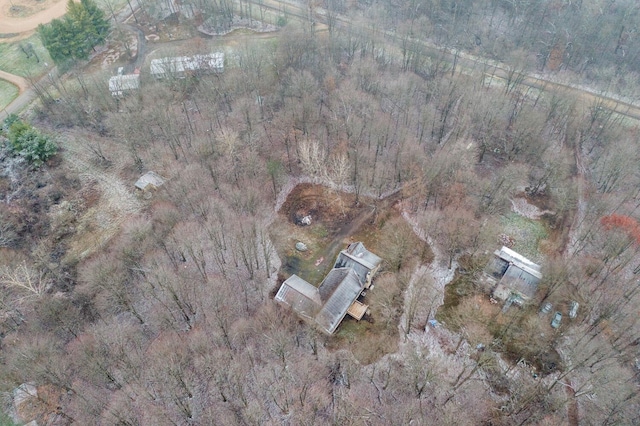 bird's eye view featuring a rural view