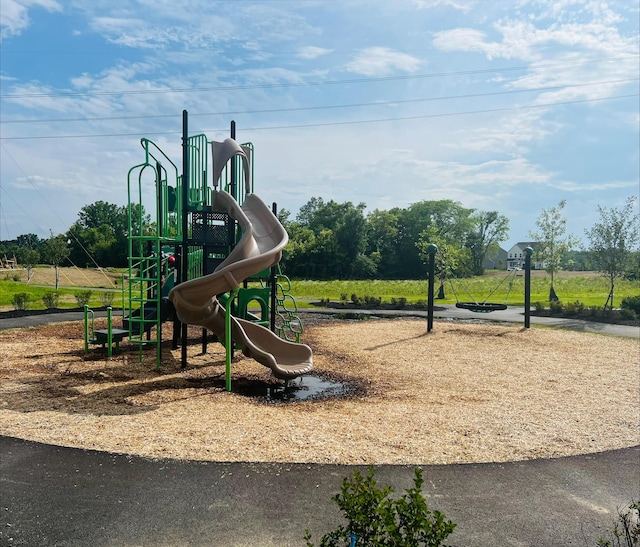 view of jungle gym