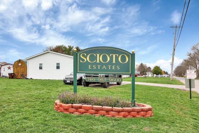 119 Skyline Dr, South Bloomfield, OH 43103 - community sign featuring a yard