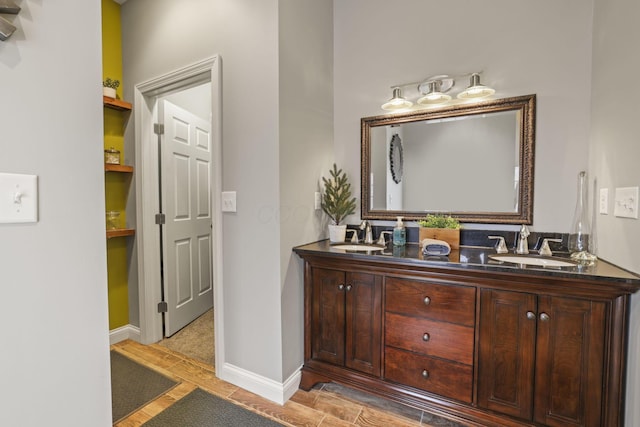 bathroom featuring vanity