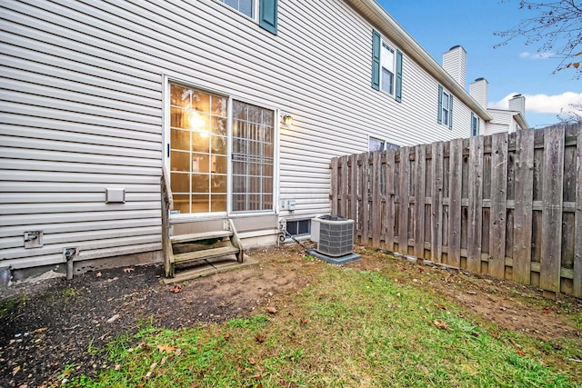 exterior space with central AC unit