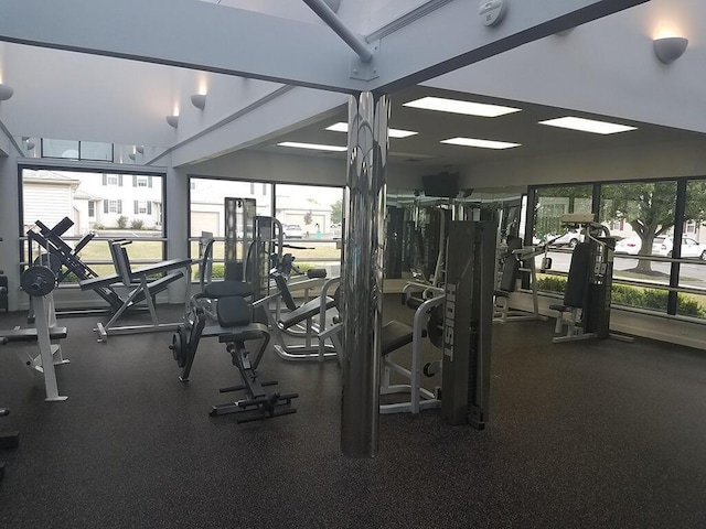 view of exercise room