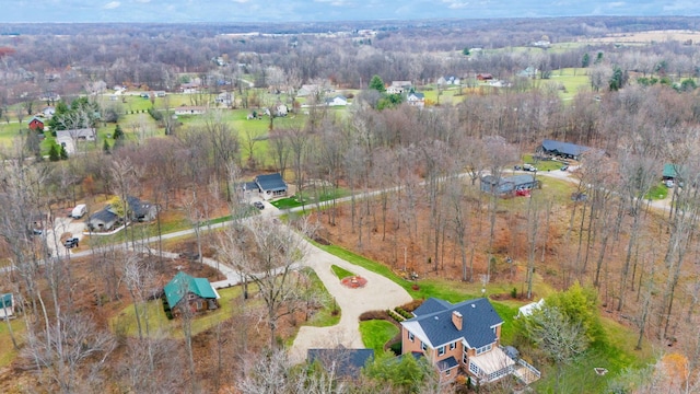 birds eye view of property