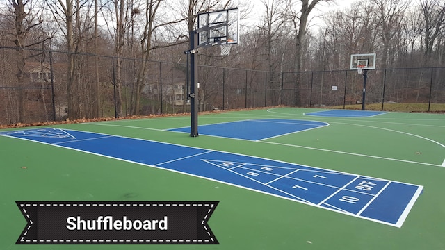 view of basketball court