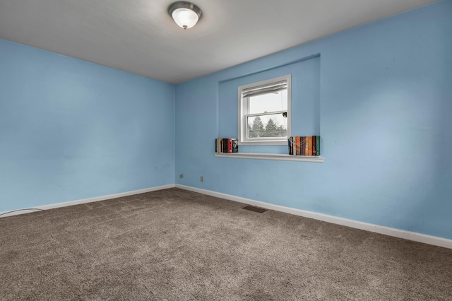 view of carpeted empty room