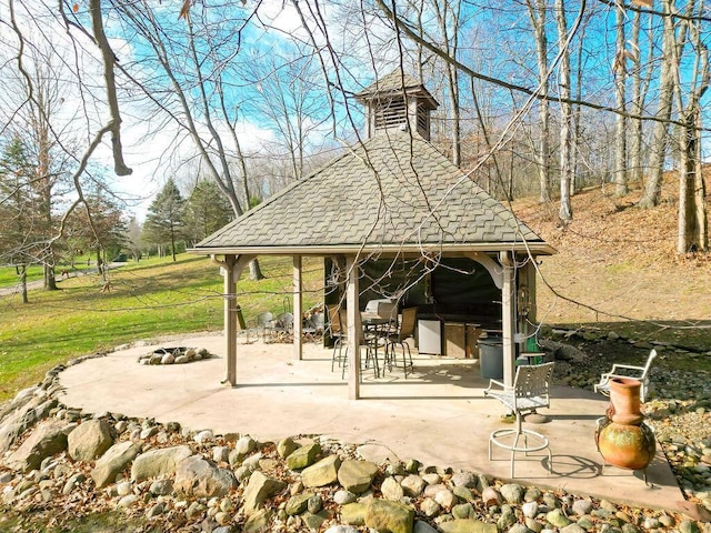 view of home's community featuring a patio