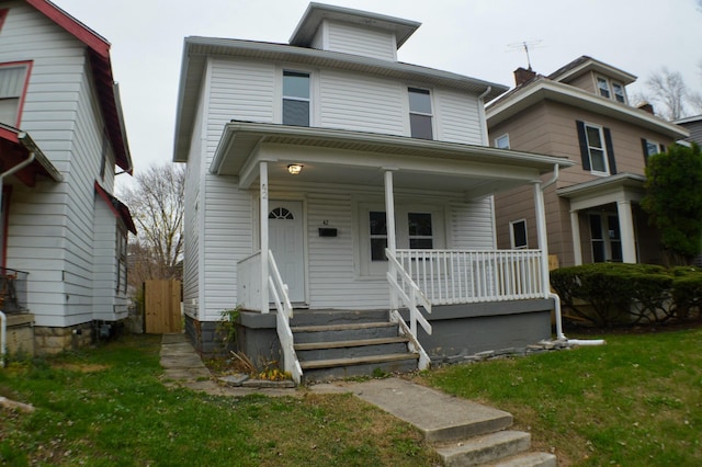 view of front facade featuring a porch