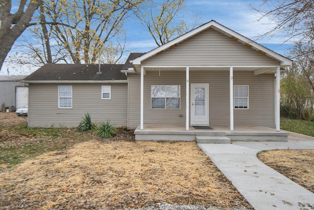 bungalow-style house featuring covered porch