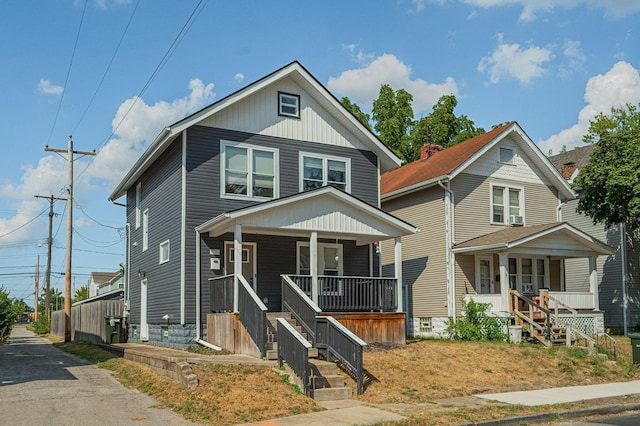 view of front of house with a porch