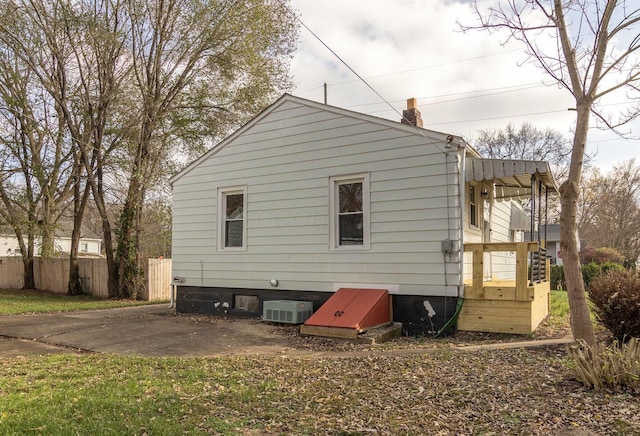 view of back of property