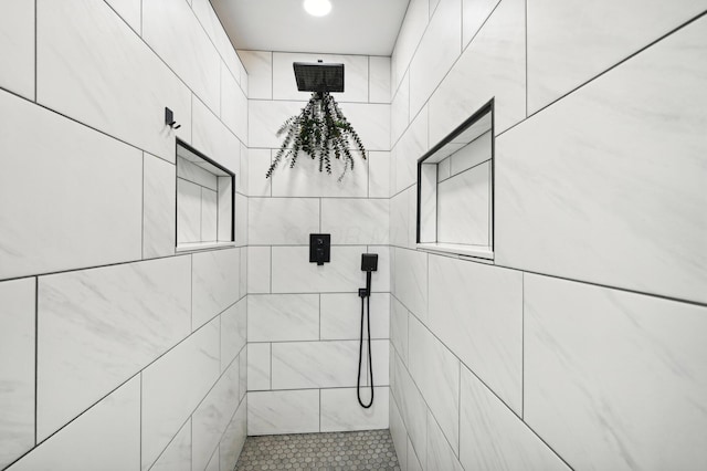 room details with tiled shower