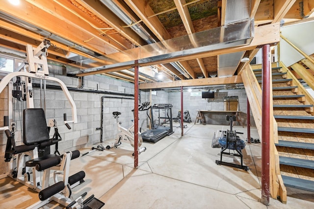 view of workout room