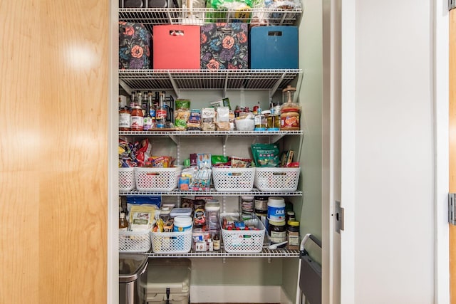 view of pantry