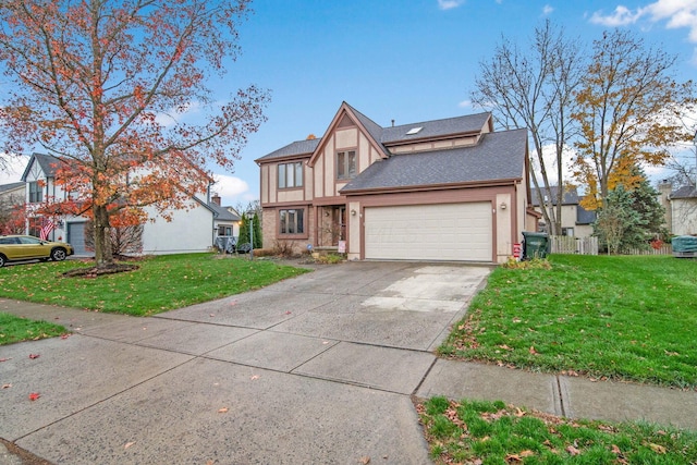 view of front of home with a front yard