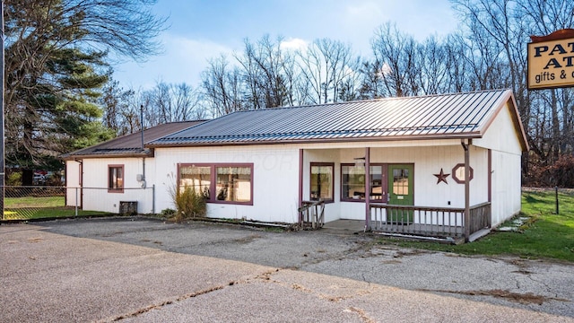 view of rear view of property