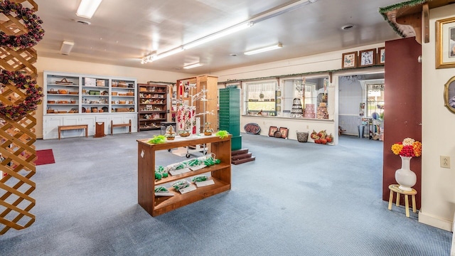 playroom featuring carpet floors