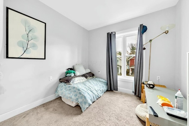 bedroom featuring carpet flooring