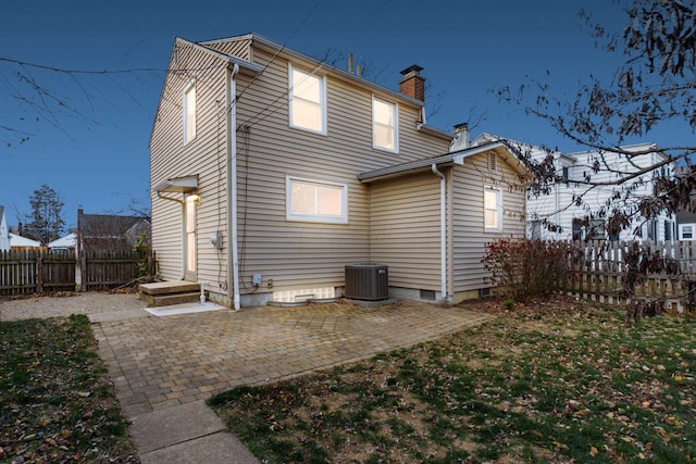 rear view of house featuring a patio area