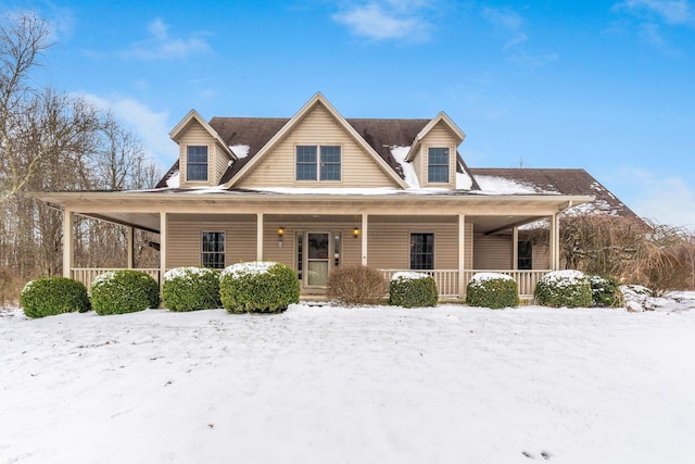 view of front of house with covered porch