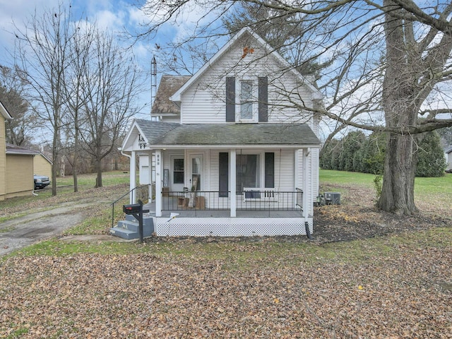 view of front facade with a porch